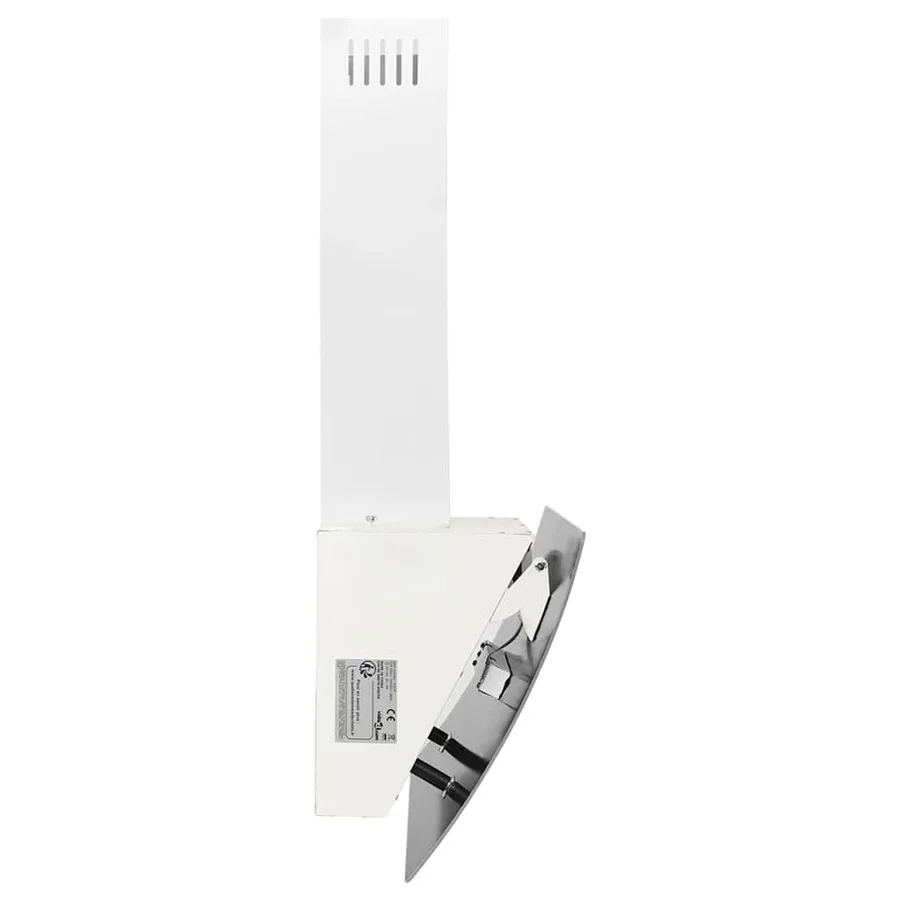 Hotte murale 60 cm Acier et verre trempé Blanc - 5
