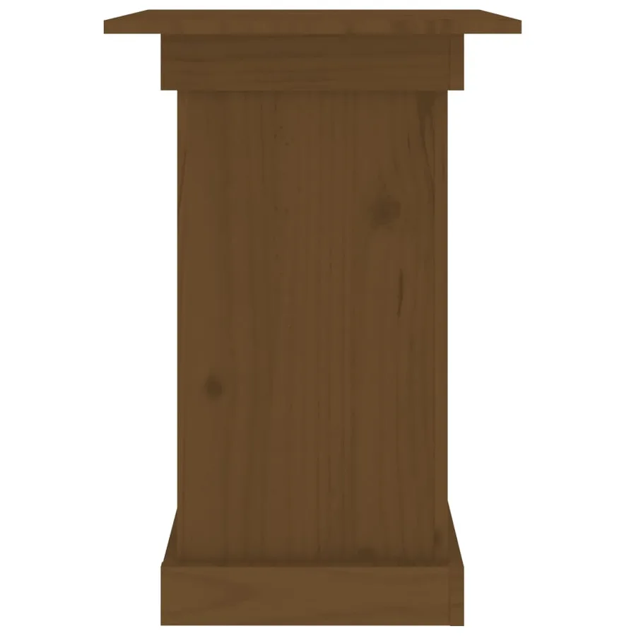 Support à fleurs Marron miel 40x40x60 cm Bois de pin solide - 5