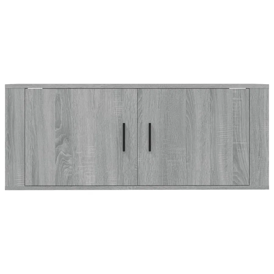 Meuble TV mural Sonoma gris 100x34,5x40 cm - 4