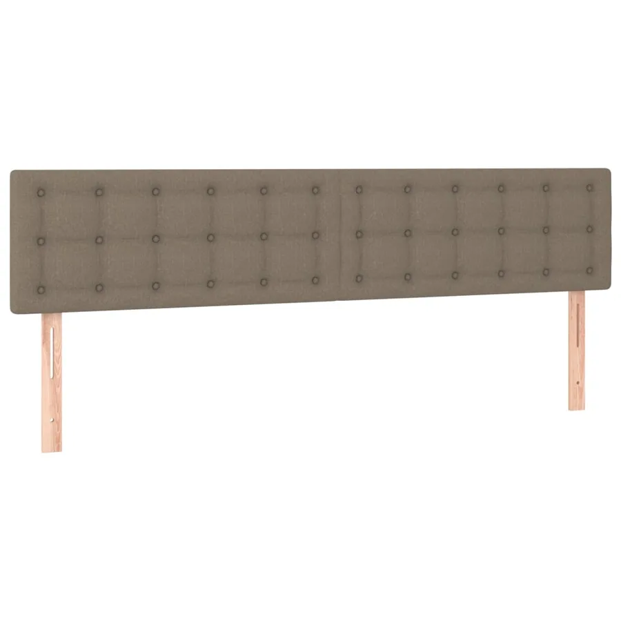 Sommier à lattes de lit avec matelas Taupe 180x200 cm Tissu - 6
