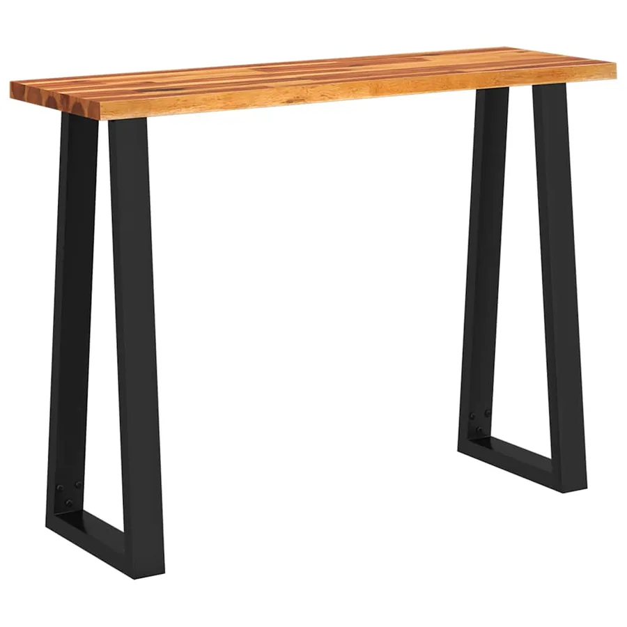 Table console à live edge 110x35x80 cm bois d'acacia solide - 2