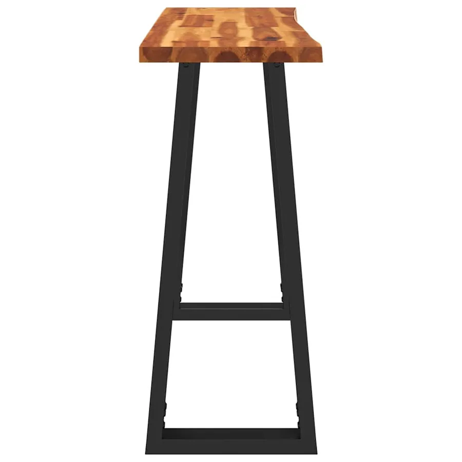 Table console à live edge 110x35x80 cm bois d'acacia solide - 5
