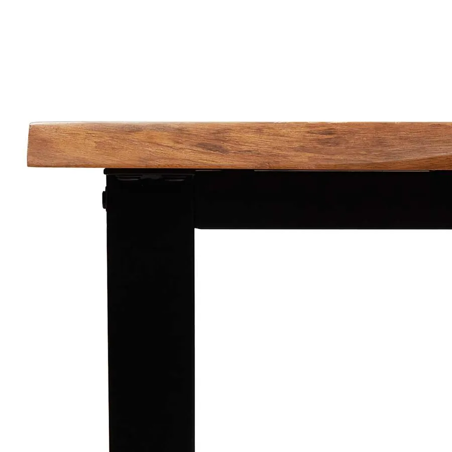 Table console à live edge 110x35x80 cm bois d'acacia solide - 8