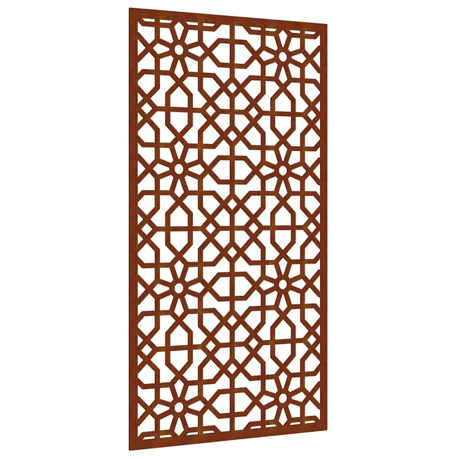 Décoration murale jardin 105x55cm acier corten design mauresque - 2
