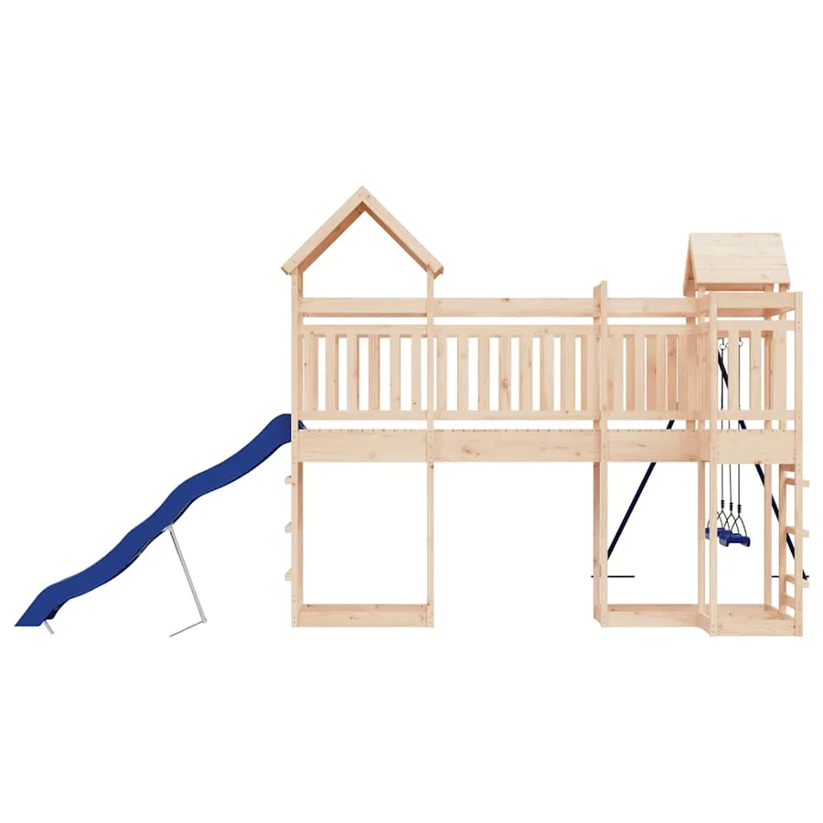 Aire de jeux d'extérieur bois de pin massif - 6