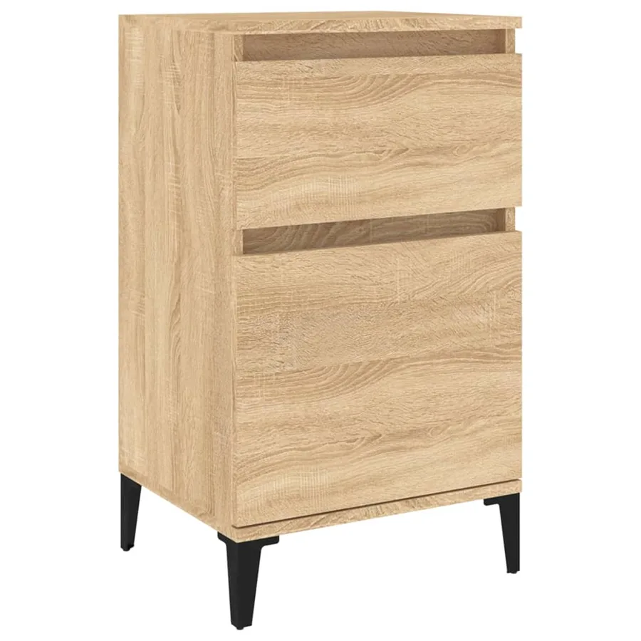 Table de chevet chêne sonoma 40x35x70 cm - 2