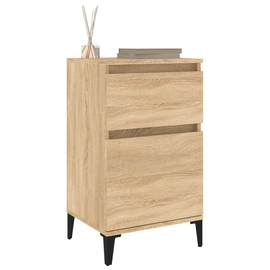 Table de chevet chêne sonoma 40x35x70 cm - 4