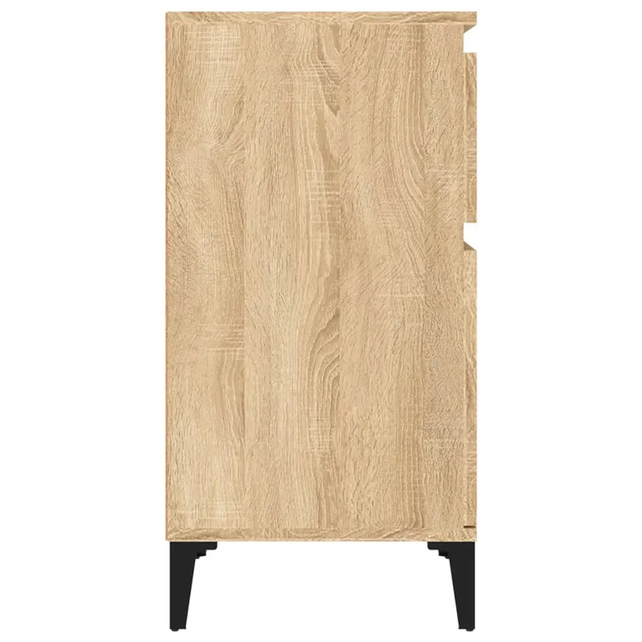 Table de chevet chêne sonoma 40x35x70 cm - 7
