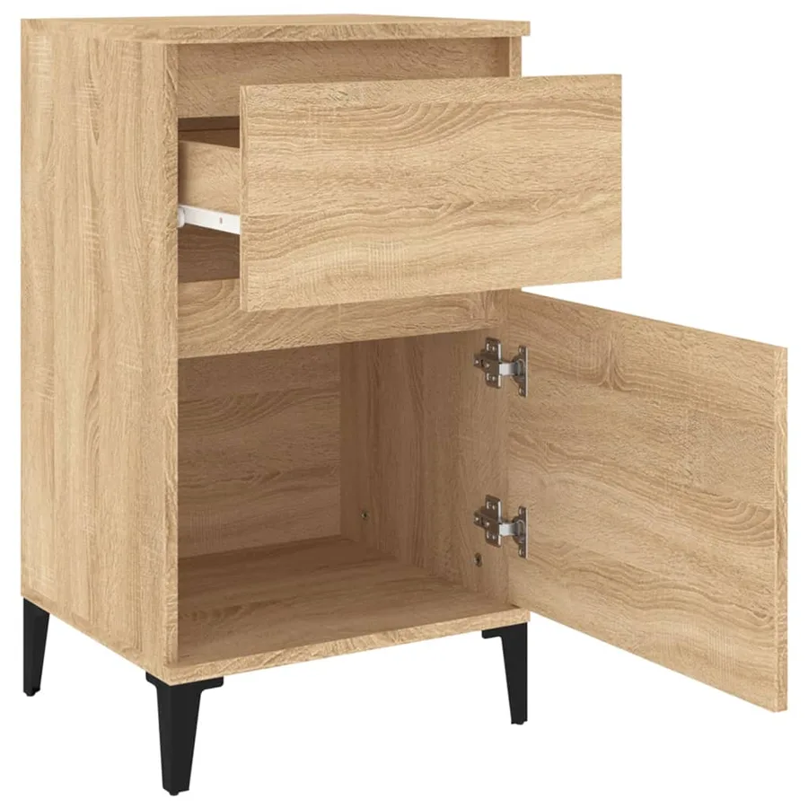 Table de chevet chêne sonoma 40x35x70 cm - 8