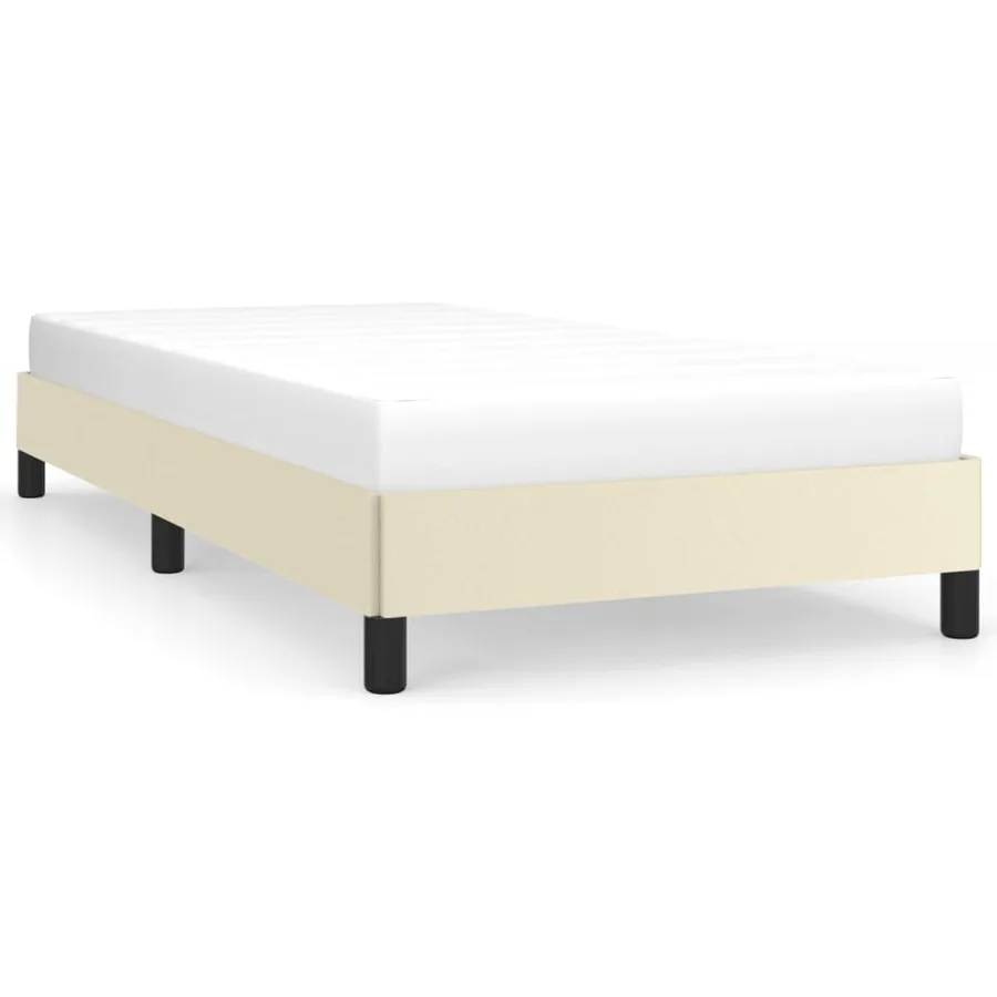 Cadre de lit sans matelas crème 90x200 cm similicuir - 2