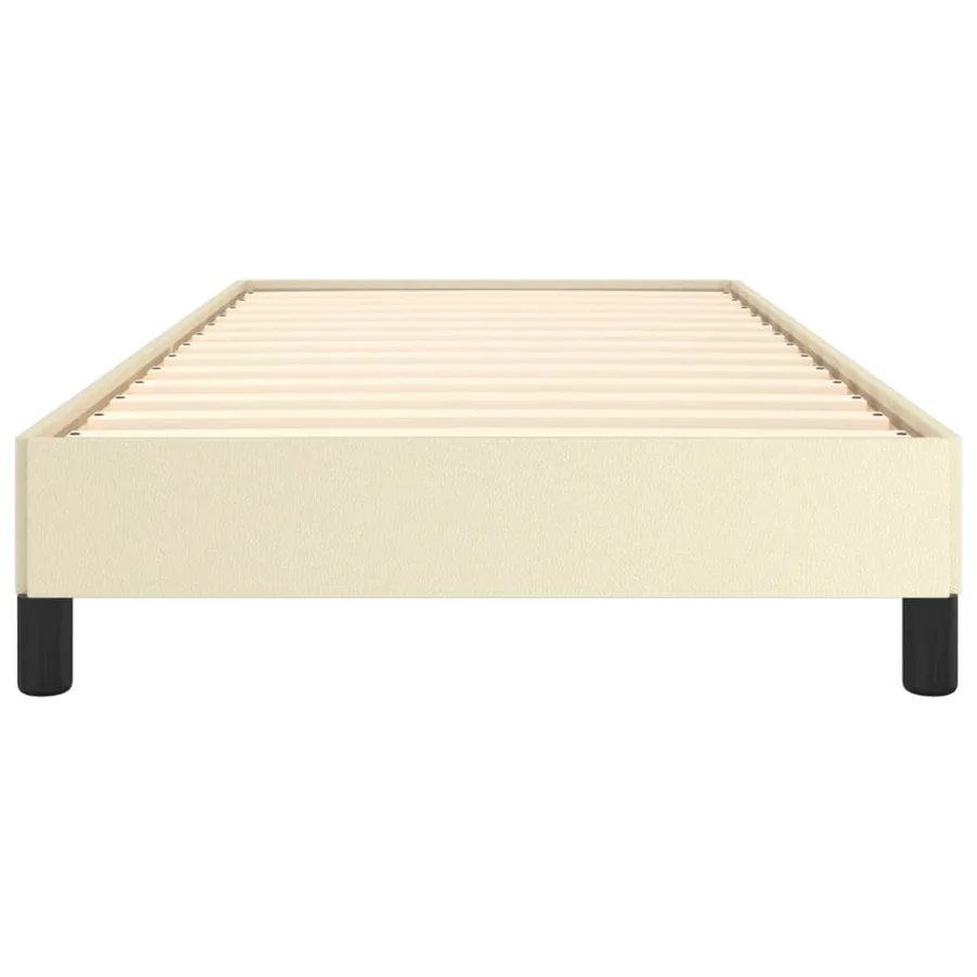 Cadre de lit sans matelas crème 90x200 cm similicuir - 5
