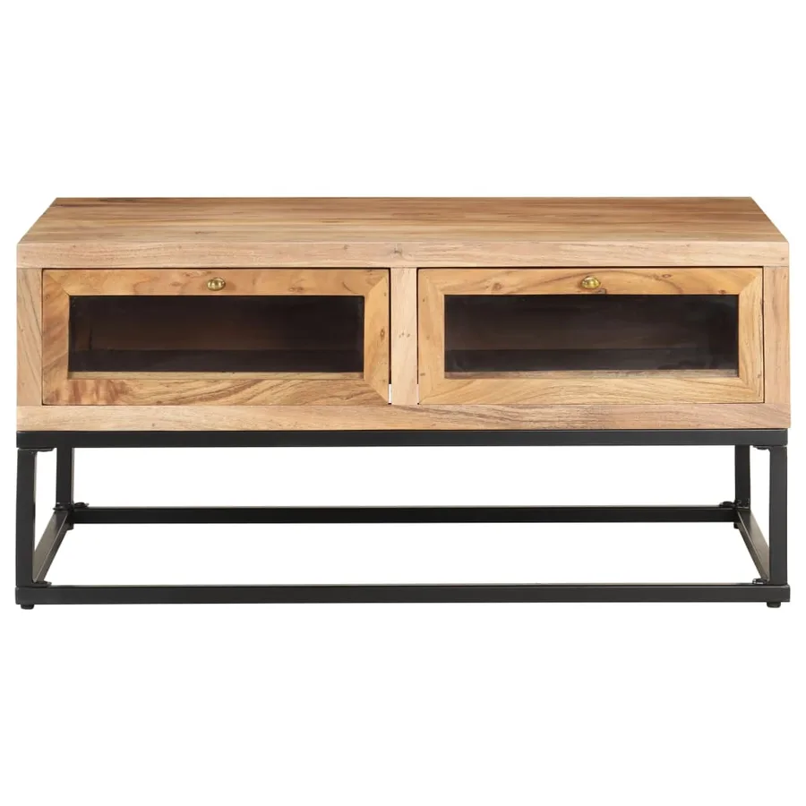 Table basse 90x60x40 cm Bois d'acacia massif - 2