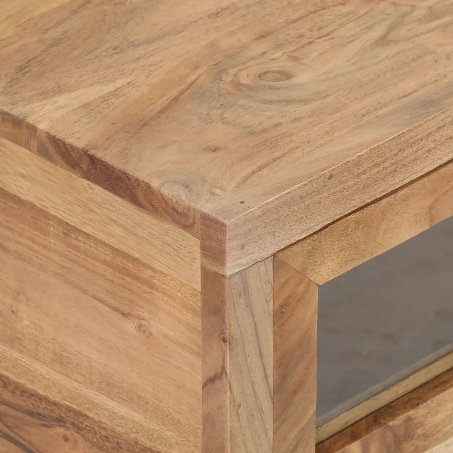 Table basse 90x60x40 cm Bois d'acacia massif - 5