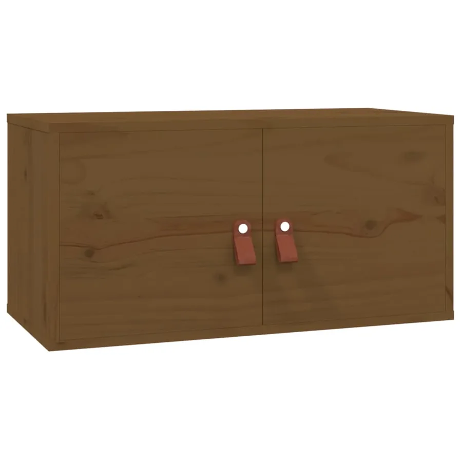 Armoire murale Marron miel 60x30x30 cm Bois de pin massif - 2