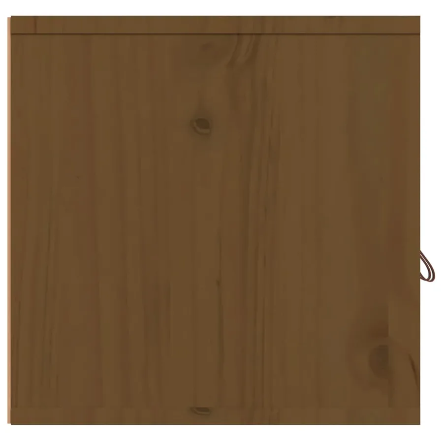 Armoire murale Marron miel 60x30x30 cm Bois de pin massif - 6