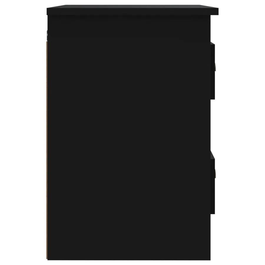 Tables de chevet murales 2 pcs noir 41,5x36x53 cm - 10