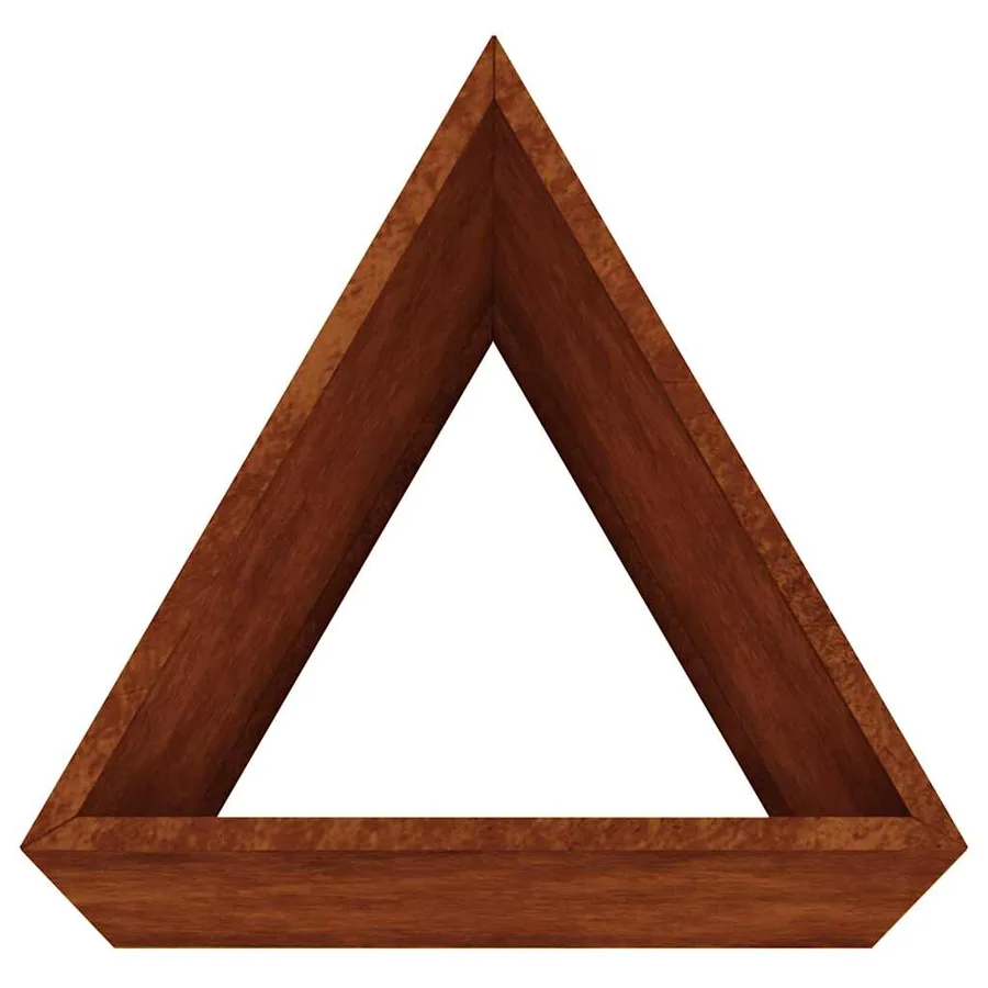 Jardinière 30x26x75 cm acier corten - 8