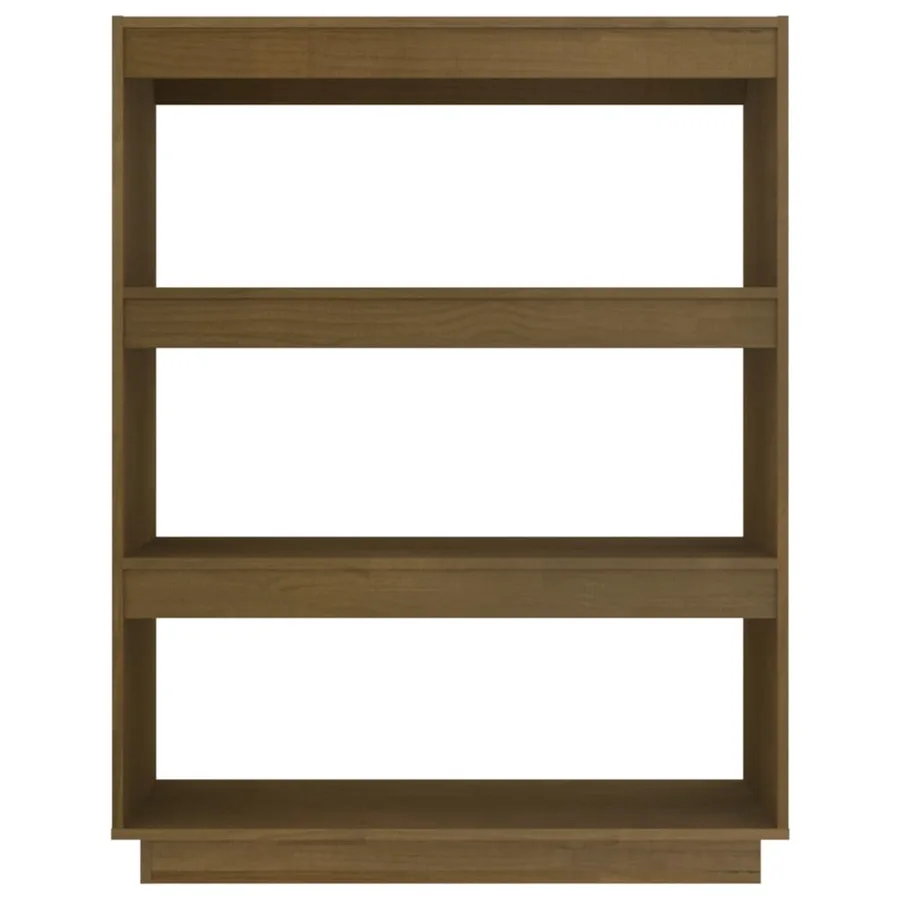 Bibliothèque/Séparateur de pièce Marron miel 80x35x103 cm Pin - 5
