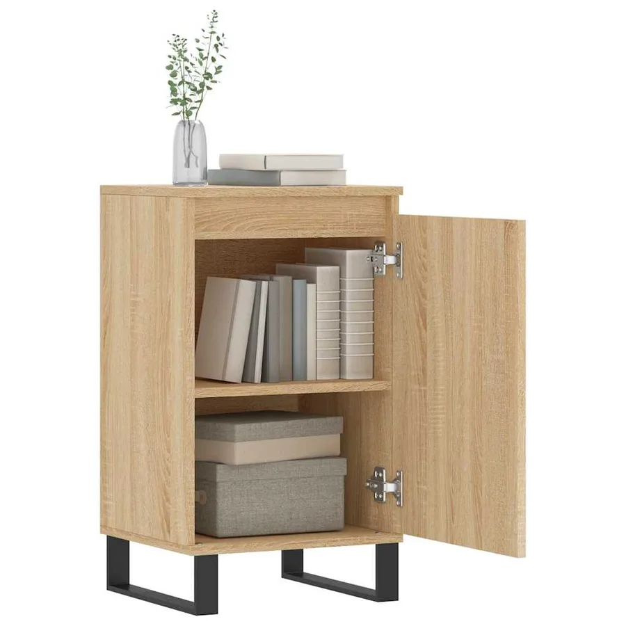 Buffet chêne sonoma 40x35x70 cm bois d'ingénierie - 9