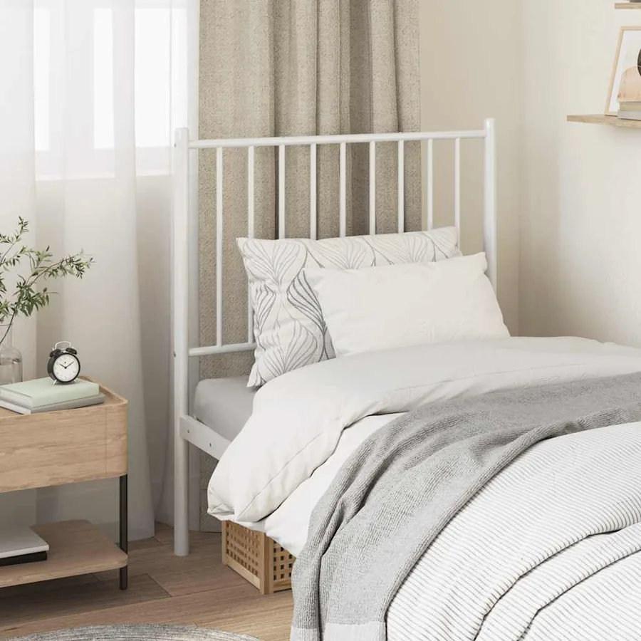 Tête de lit de remplacement métal blanc 75 cm