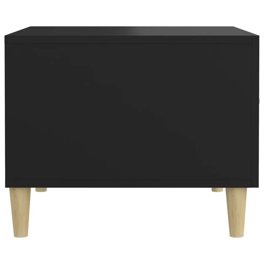 Table basse Noir 50x50x40 cm Bois d'ingénierie - 8