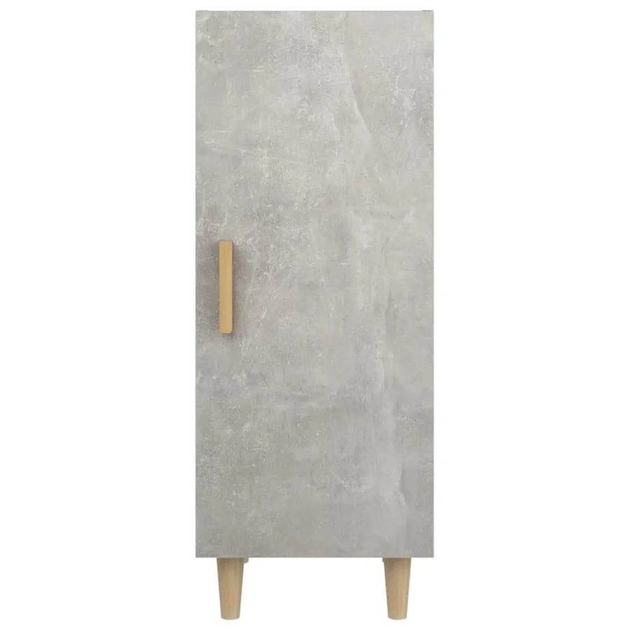 Buffet Gris béton 34,5x34x90 cm Bois d'ingénierie - 6