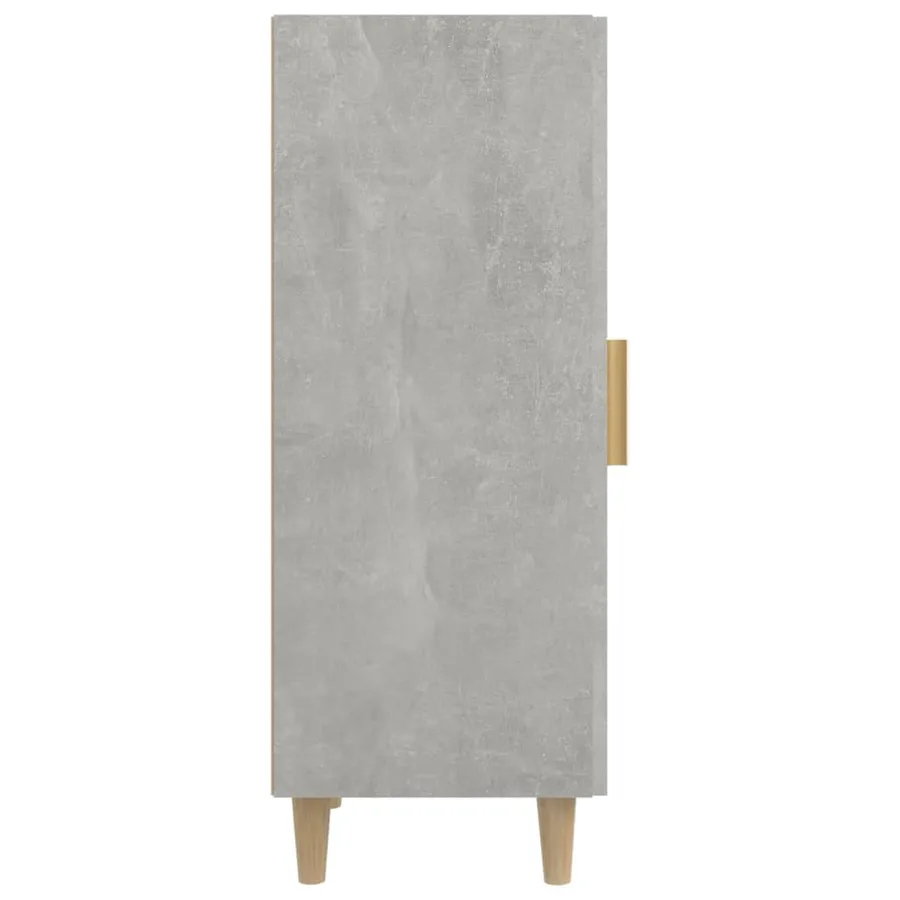 Buffet Gris béton 34,5x34x90 cm Bois d'ingénierie - 8
