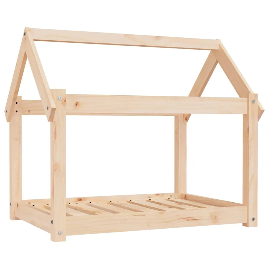 Lit pour chien 81x60x70 cm Bois de pin solide - 2