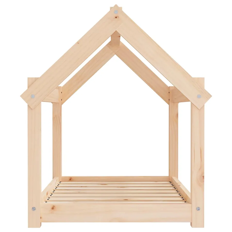 Lit pour chien 81x60x70 cm Bois de pin solide - 6