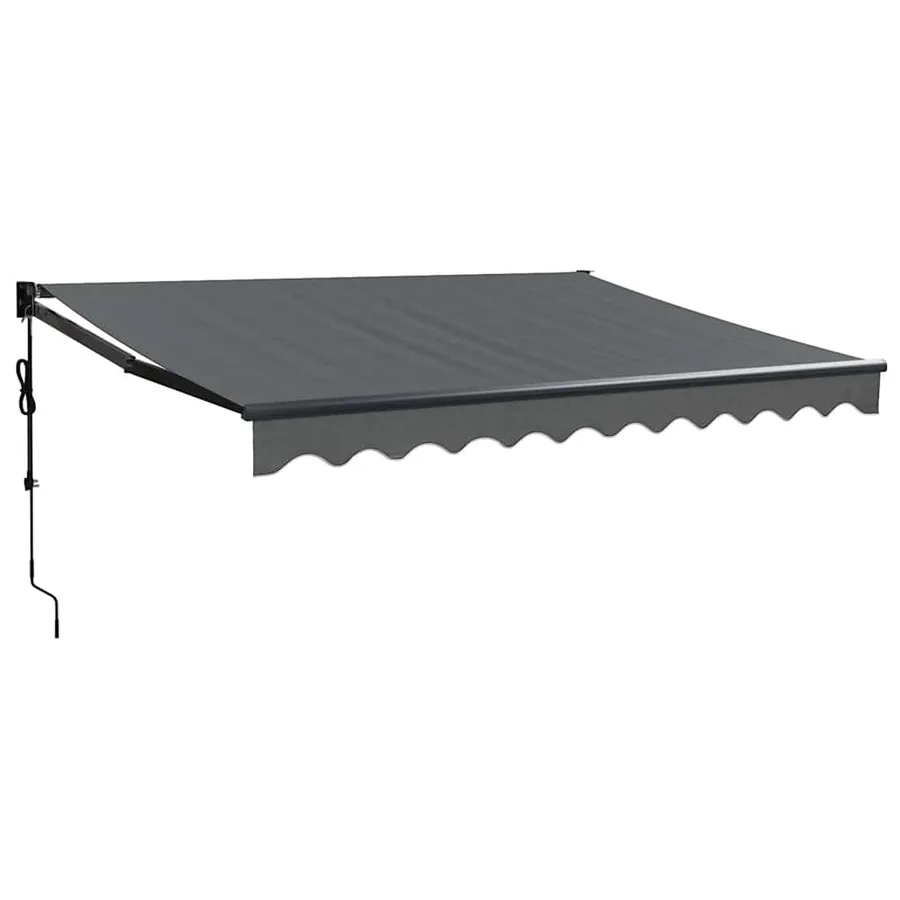 Auvent rétractable automatique anthracite 3,5x2,5 m - 2