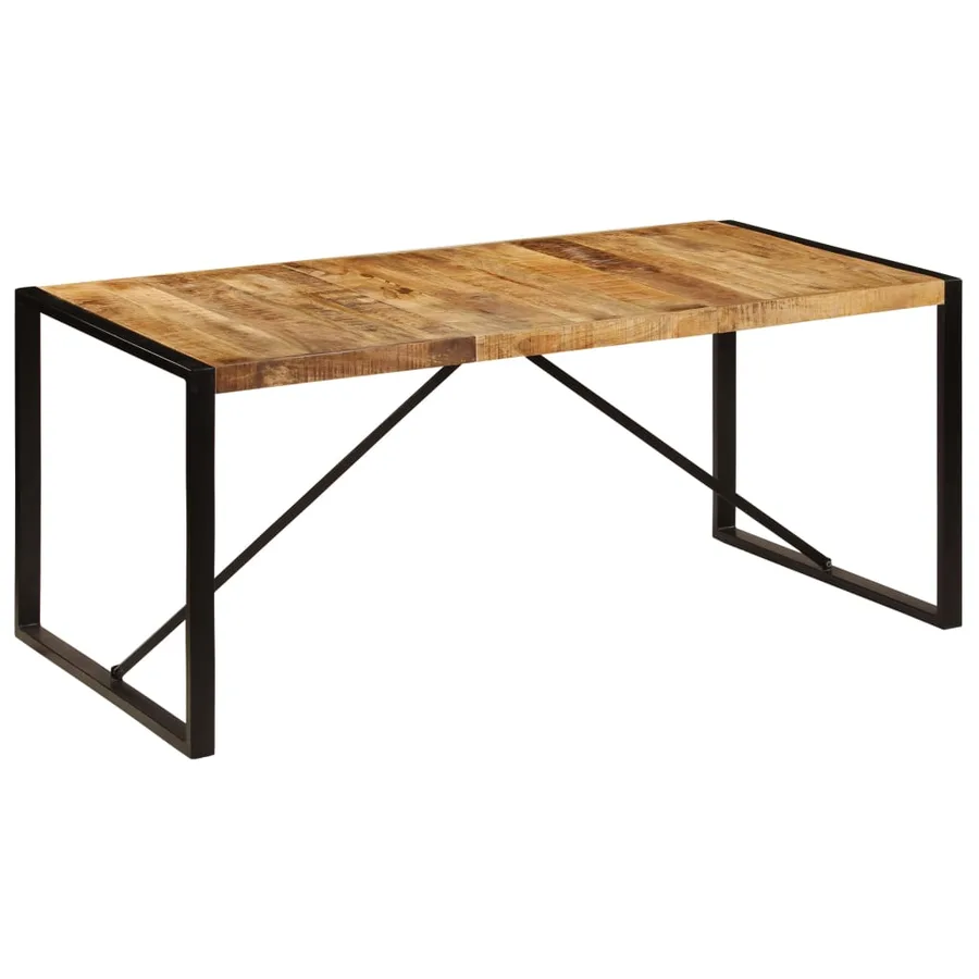 Table à manger 180x90x75 cm Bois de manguier massif - 10