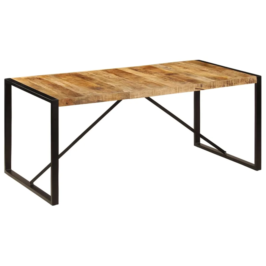 Table à manger 180x90x75 cm Bois de manguier massif - 7