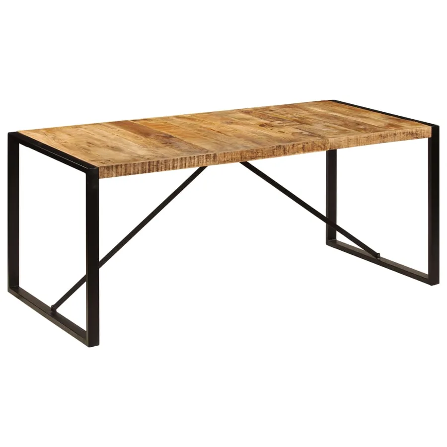 Table à manger 180x90x75 cm Bois de manguier massif - 9