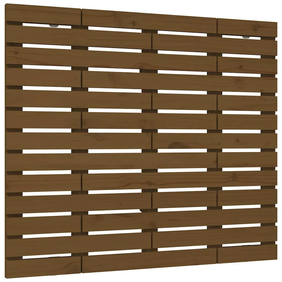 Tête de lit murale Marron miel 96x3x91,5 cm Bois massif de pin - 2