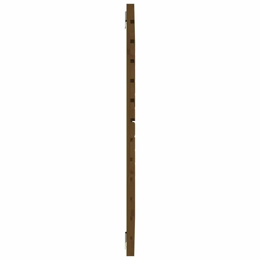 Tête de lit murale Marron miel 96x3x91,5 cm Bois massif de pin - 5