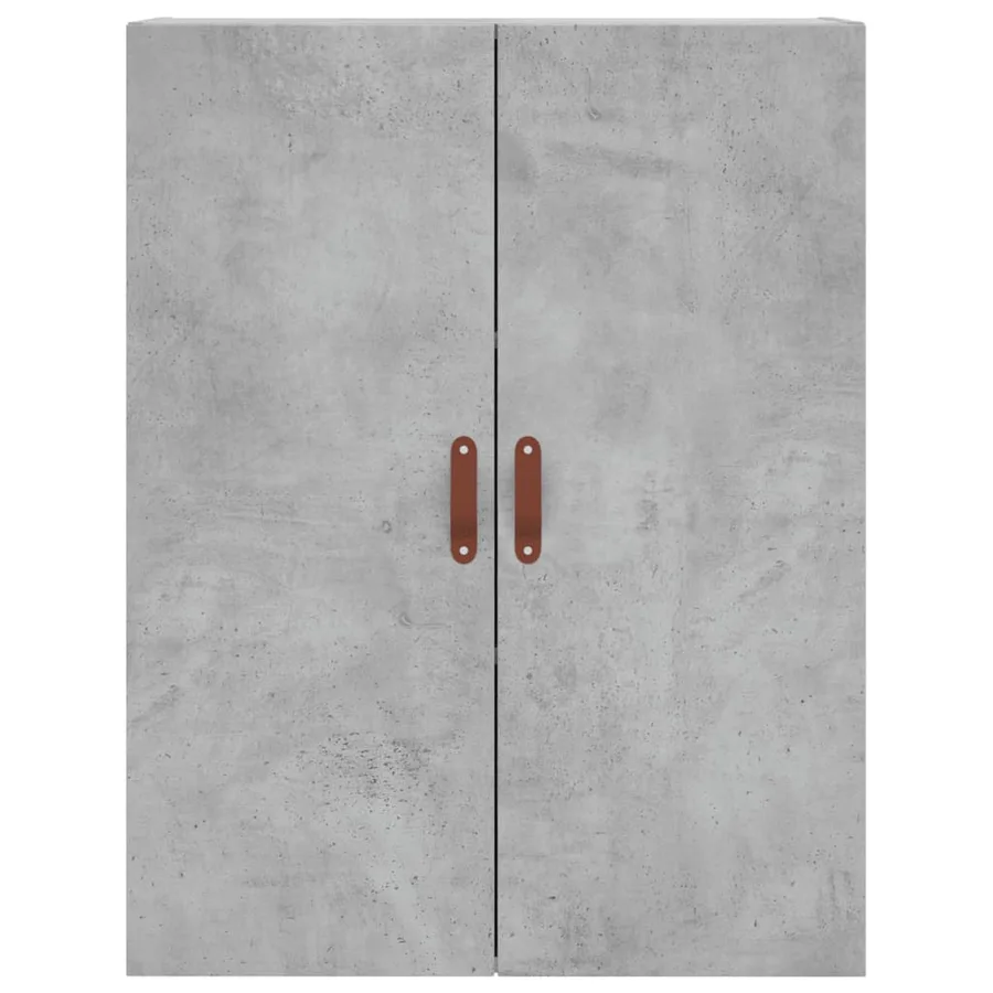Buffet haut Gris béton 69,5x34x180 cm Bois d'ingénierie - 6