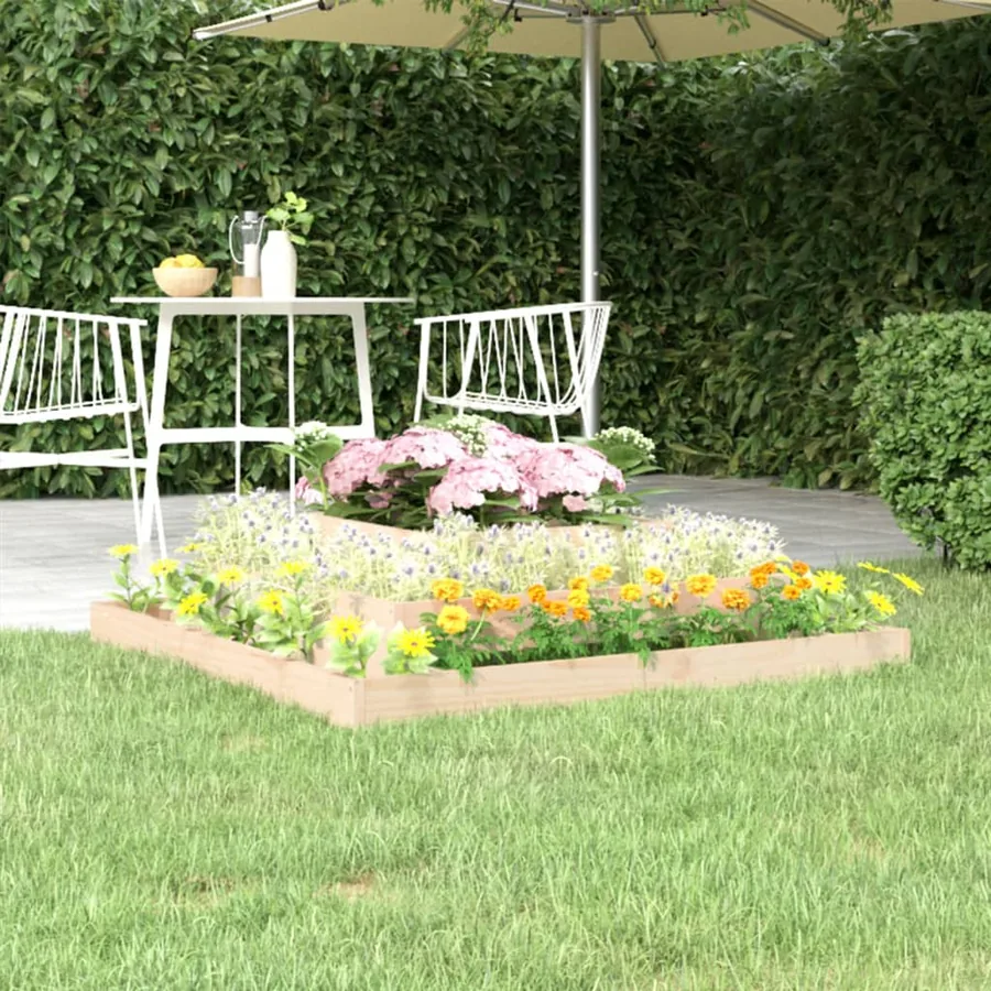 Jardinière 110x110x27 cm Bois massif de pin