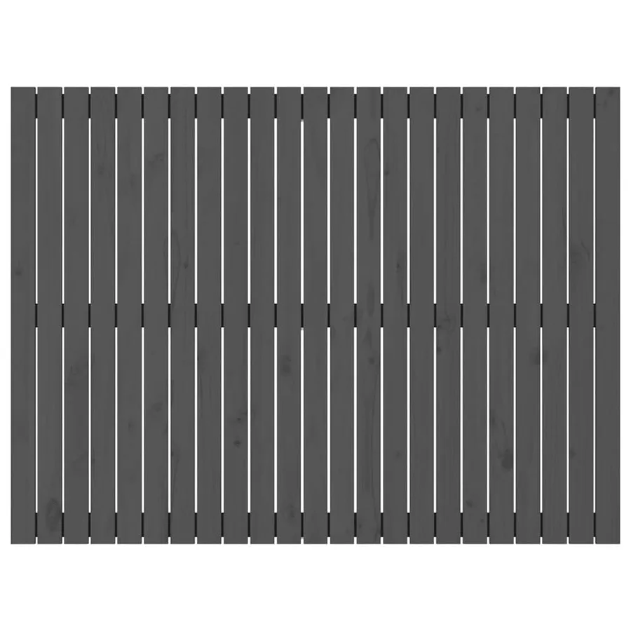 Tête de lit murale Gris 146,5x3x110 cm Bois massif de pin - 4