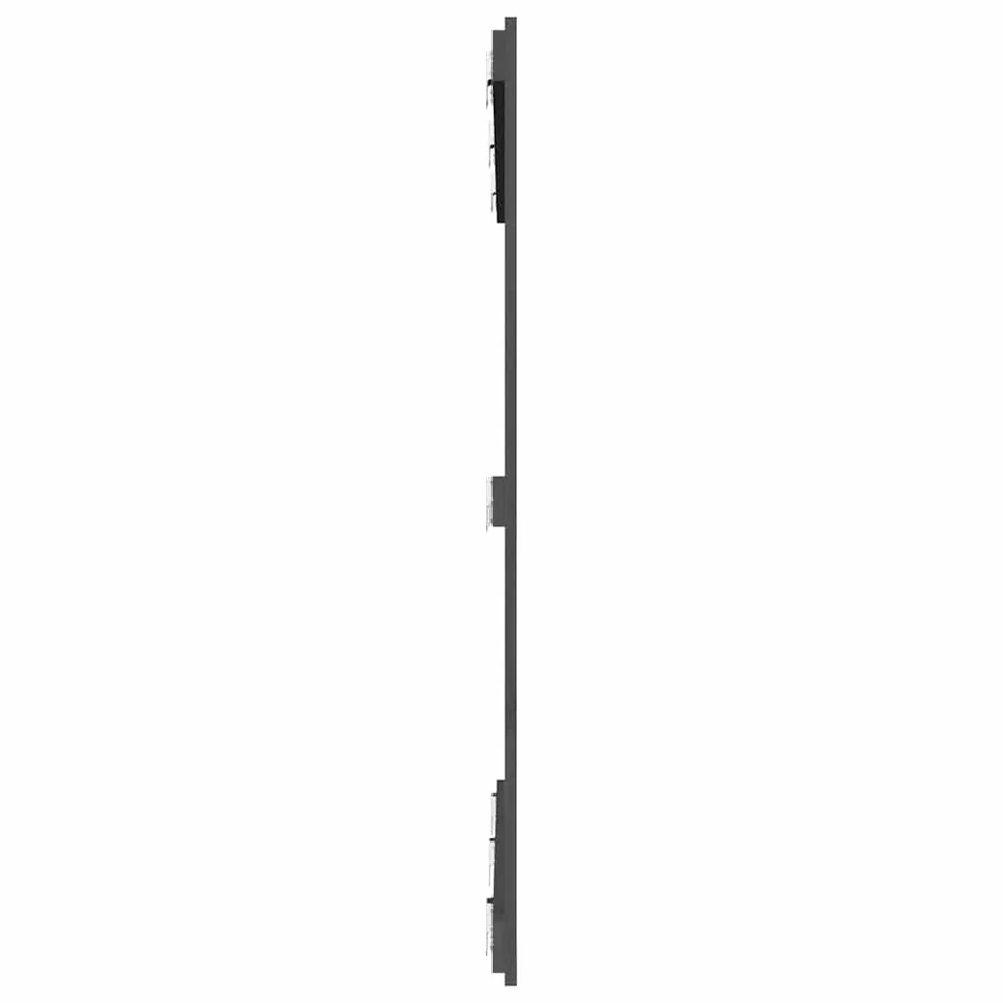 Tête de lit murale Gris 146,5x3x110 cm Bois massif de pin - 5
