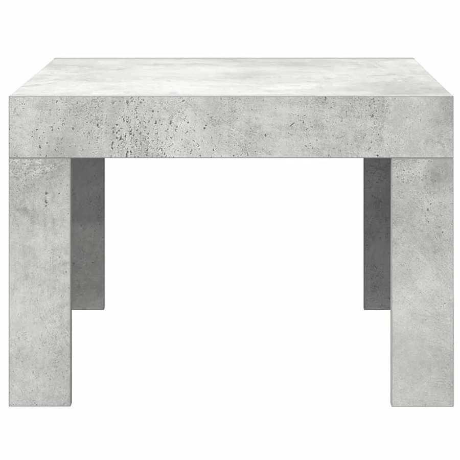 Table basse gris béton 50x50x35 cm bois d'ingénierie - 5