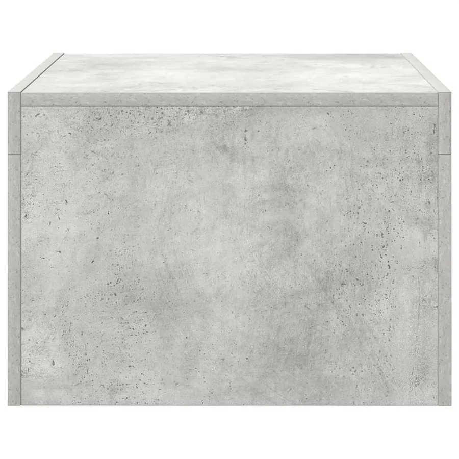 Table basse gris béton 50x50x35 cm bois d'ingénierie - 6