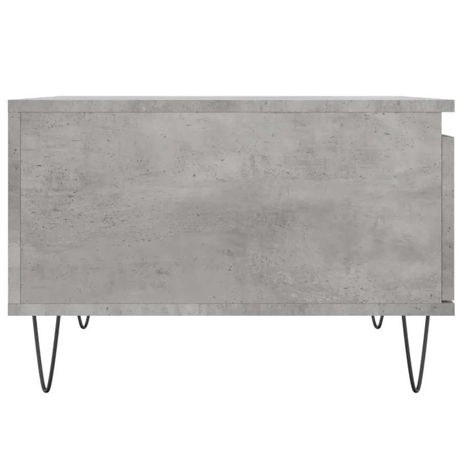 Table basse gris béton 55x55x36,5 cm bois d'ingénierie - 7