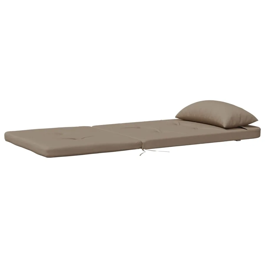 Coussins de chaise adirondack lot de 2 taupe tissu oxford - 5