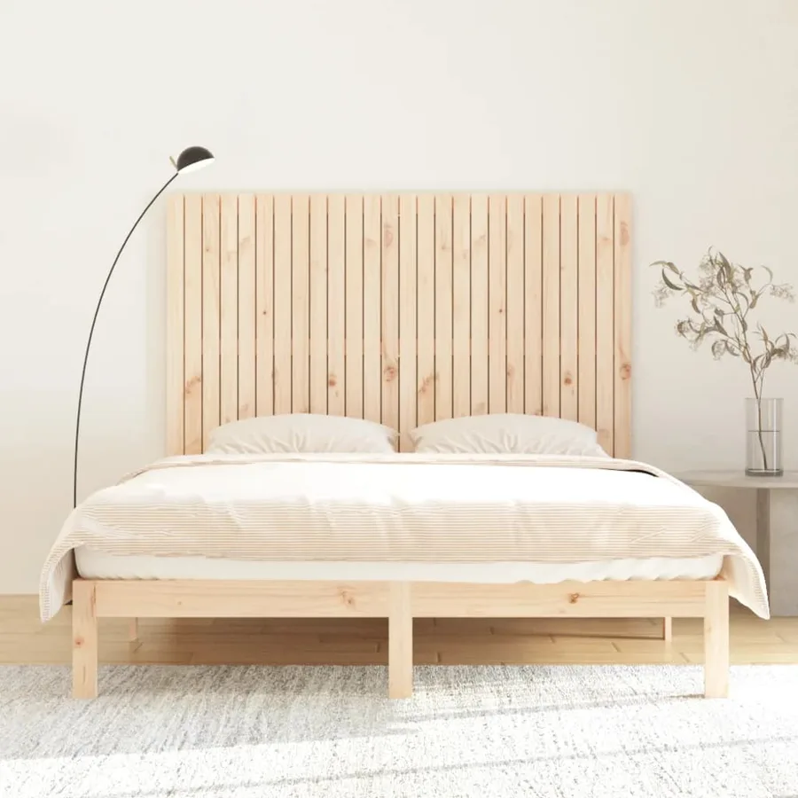 Tête de lit murale 166x3x110 cm Bois massif de pin - 3