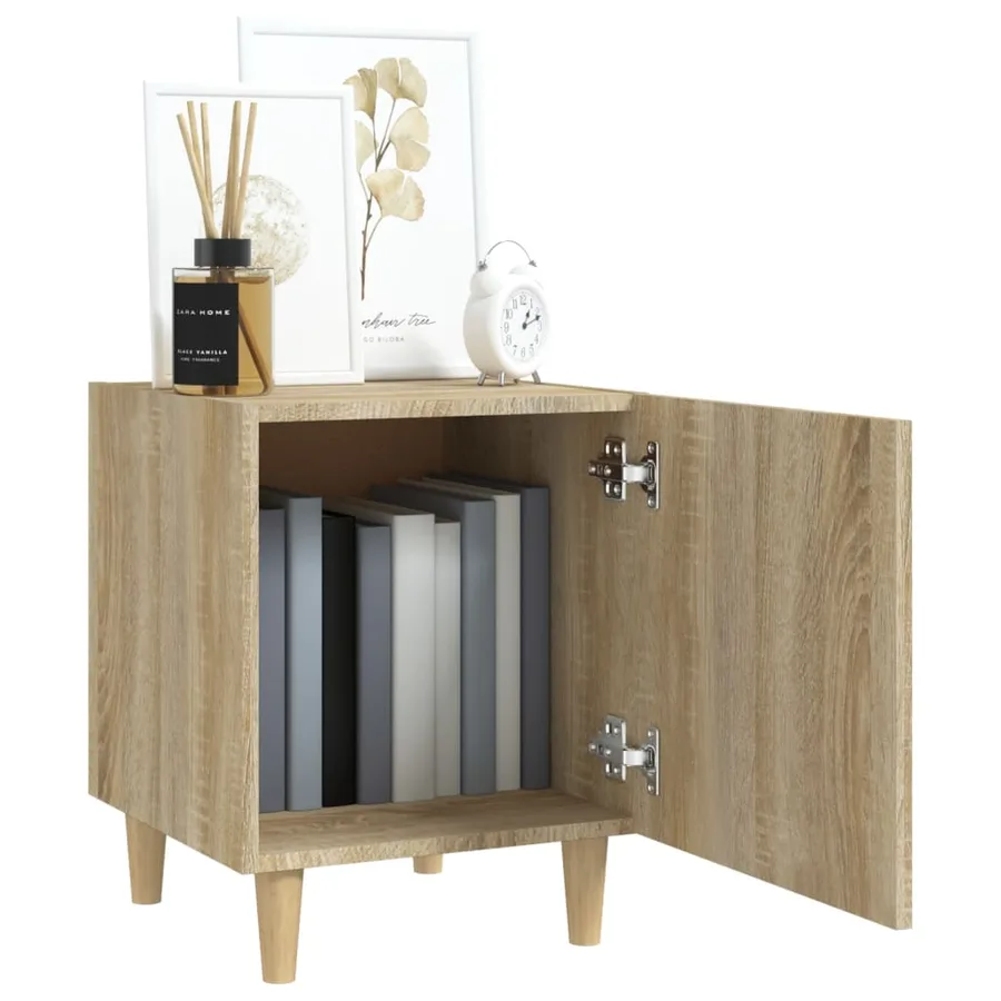 Tables de chevet 2 pcs Chêne Sonoma Bois d'ingénierie - 8