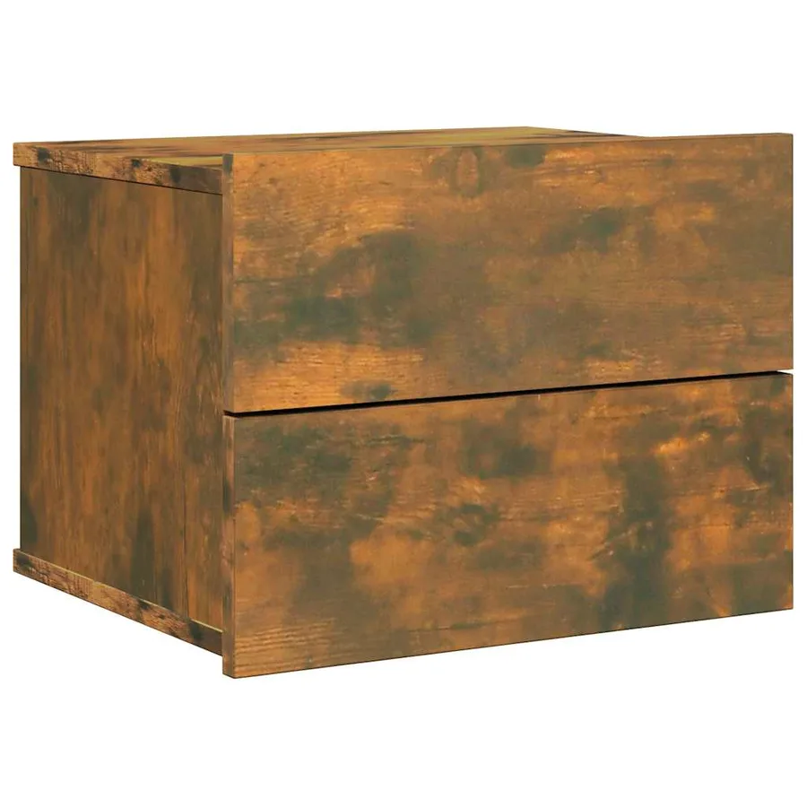 Tables de chevet 2 pcs Chêne fumé 40x30x30 cm Bois d'ingénierie - 4