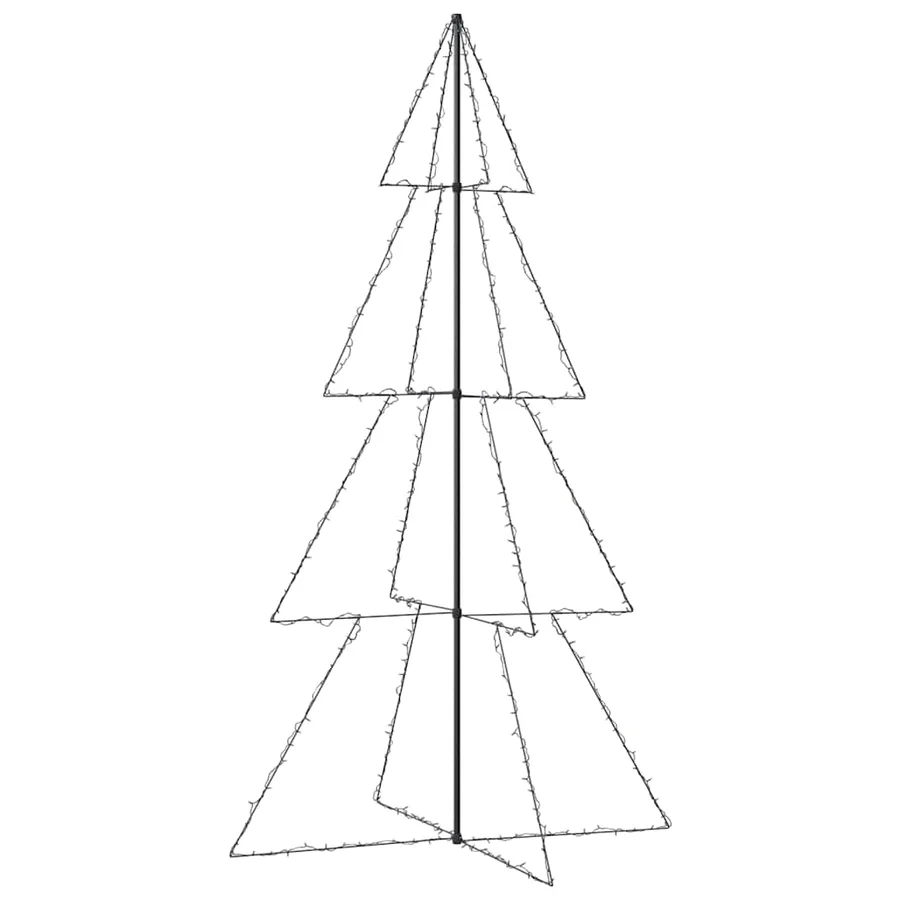 Arbre de Noël cône 360 LED d'intérieur/d'extérieur 143x250 cm - 4