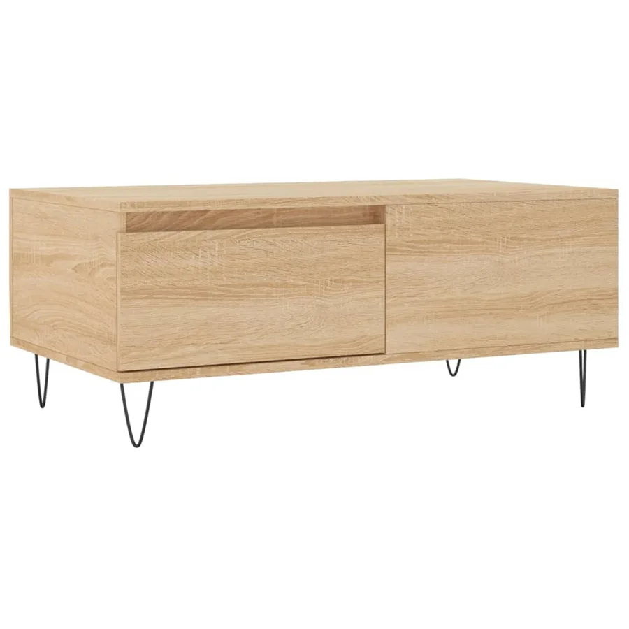 Table basse Chêne sonoma 90x50x36,5 cm Bois d'ingénierie - 2