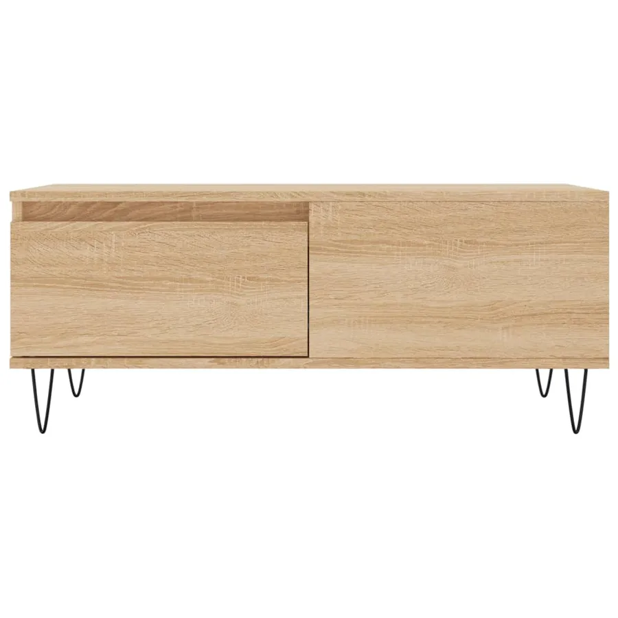 Table basse Chêne sonoma 90x50x36,5 cm Bois d'ingénierie - 5
