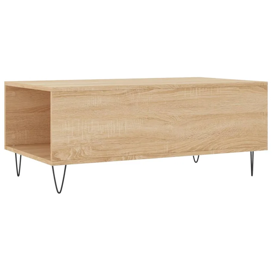 Table basse Chêne sonoma 90x50x36,5 cm Bois d'ingénierie - 8